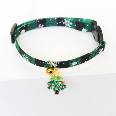 Χριστουγεννιάτικο κολάρο κατοικίδιων περιορισμένων κατοικίδιων κολιέ γάτας σκύλου με ρυθμιζόμενο κουδούνι Πρωτοχρονιάτικο Χρώμα Χριστουγεννιάτικου Στιλ για Samll Medium Petpy Kitten 1 ΤΕΜ