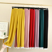 Modal Lace Edge Design Home Παντελόνι Λεπτές καθημερινές πιτζάμες Άνετο αναπνεύσιμο καλοκαιρινό κλιματιστικό παντελόνι Νυχτικά Γυναικεία