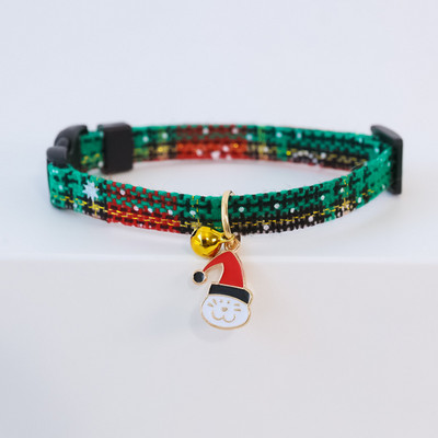 Περιλαίμια γάτας Χριστουγεννιάτικα Κολάρα για σκύλους και γάτες Αποσπώμενο κουδούνι ρυθμιζόμενο γιακά σκύλου και γάτας με παγιέτες προμήθειες για κατοικίδια