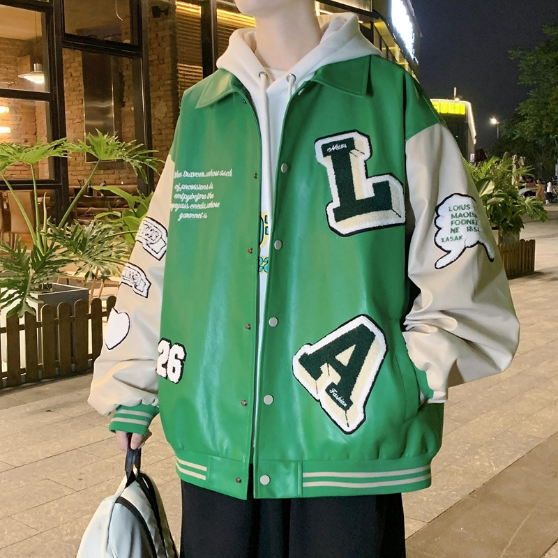 Ανδρικά γράμματα Κέντημα συνονθύλευμα Harajuku Varsity Μπουφάν Air Pilot Πανωφόρι μπέιζμπολ Ανδρικό Hip Hop Ανδρικό μπουφάν