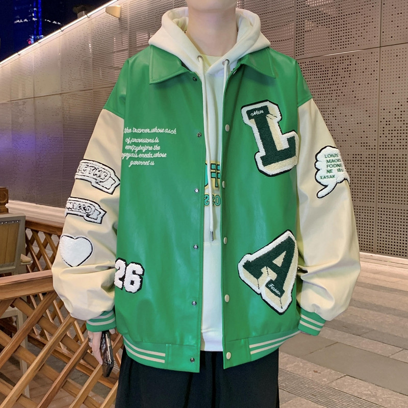 Ανδρικά γράμματα Κέντημα συνονθύλευμα Harajuku Varsity Μπουφάν Air Pilot Πανωφόρι μπέιζμπολ Ανδρικό Hip Hop Ανδρικό μπουφάν