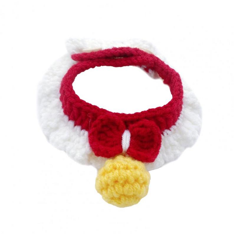 Κολιέ για γάτα Κολιέ για γάτα Πλεκτό γιακά Μαλακό ανθεκτικό στη φθορά Λεπτό γλυκό κασκόλ για κατοικίδια προμήθειες για κατοικίδια