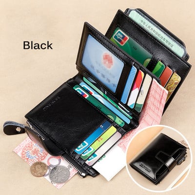 Modni ženski novčanik od s RFID blokiranjem, kratki, višenamjenski, velikog kapaciteta, torbica s patentnim zatvaračem, kopča za novac