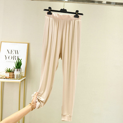 Φθινοπωρινές μαλακές και άνετες πιτζάμες δύο τεμαχίων Λεπτές μπλούζες με μακρύ παντελόνι Απλό σετ πιτζάμες για το σπίτι για γυναίκες