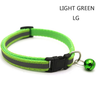 Ρυθμιζόμενο Soft Easy Wear Nylon Light Up Night for Puppy Kitten Pet Collar Κολιέ γάτας Προμήθειες για κατοικίδια