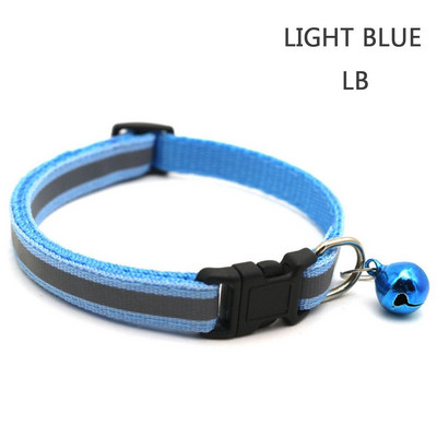 Ρυθμιζόμενο Soft Easy Wear Nylon Light Up Night for Puppy Kitten Pet Collar Κολιέ γάτας Προμήθειες για κατοικίδια