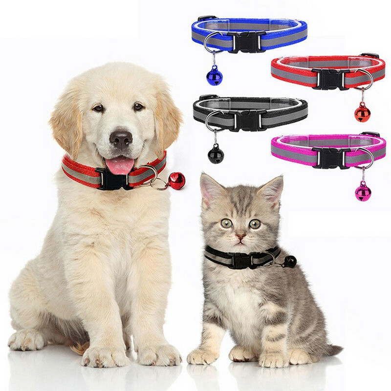 Ρυθμιζόμενο Soft Easy Wear Nylon Light Up Night for Puppy Kitten Pet Collar Κολιέ γάτας Προμήθειες για κατοικίδια