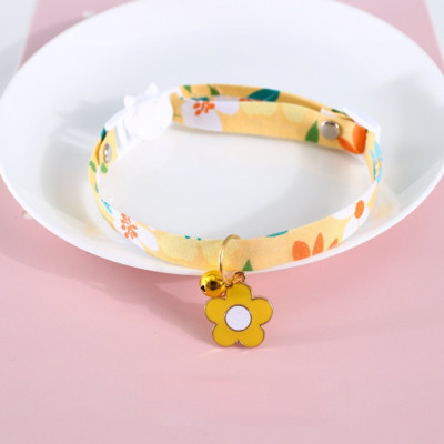 Pandantiv Floret Pisică Dolar Reglabil Pet Pisicuță Catramă de siguranță Colier Guler Cu Clopoțel Kawaii Flori Blossom Guler Accesorii