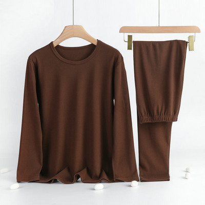 Haine de toamnă pentru femei, pantaloni lungi, set de două piese, 2023, iarnă caldă, cele mai noi, lenjerie de corp termică cu mâneci lungi, set de pijamale mari