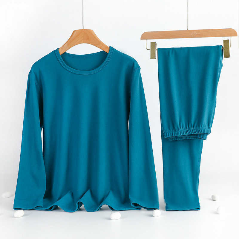 Haine de toamnă pentru femei, pantaloni lungi, set de două piese, 2023, iarnă caldă, cele mai noi, lenjerie de corp termică cu mâneci lungi, set de pijamale mari