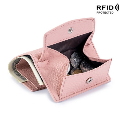Дамски портфейли и портмонета  Моден малък портфейл с мини джоб за монети Rfid блокираща чанта Дизайнерска Portfel Damski