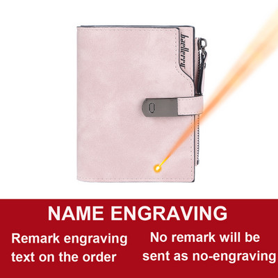 Naiste rahakotid, lühikesed tasuta nime graveeringuga magnetpandlaga Kvaliteetne kaardihoidja Naiste rahakott Tõmblukuga rahakott naistele