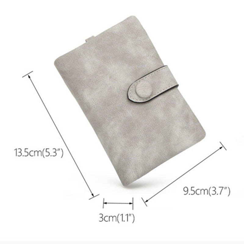 Τριπλά κοντά γυναικεία πορτοφόλια με μινιμαλιστική τσέπη με φερμουάρ για κέρματα γυναικεία τσαντάκια από μαλακό δέρμα Γυναικείο ροζ μικρό πορτοφόλι