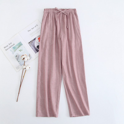 Άνοιξη φθινόπωρο 2023 Γυναικείες 100% βαμβακερές πάτους ύπνου Γυναικεία νυχτερινά παντελόνια Γυναικεία casual ριγέ παντελόνια πιτζάμα Παντελόνι για το σπίτι στο σπίτι