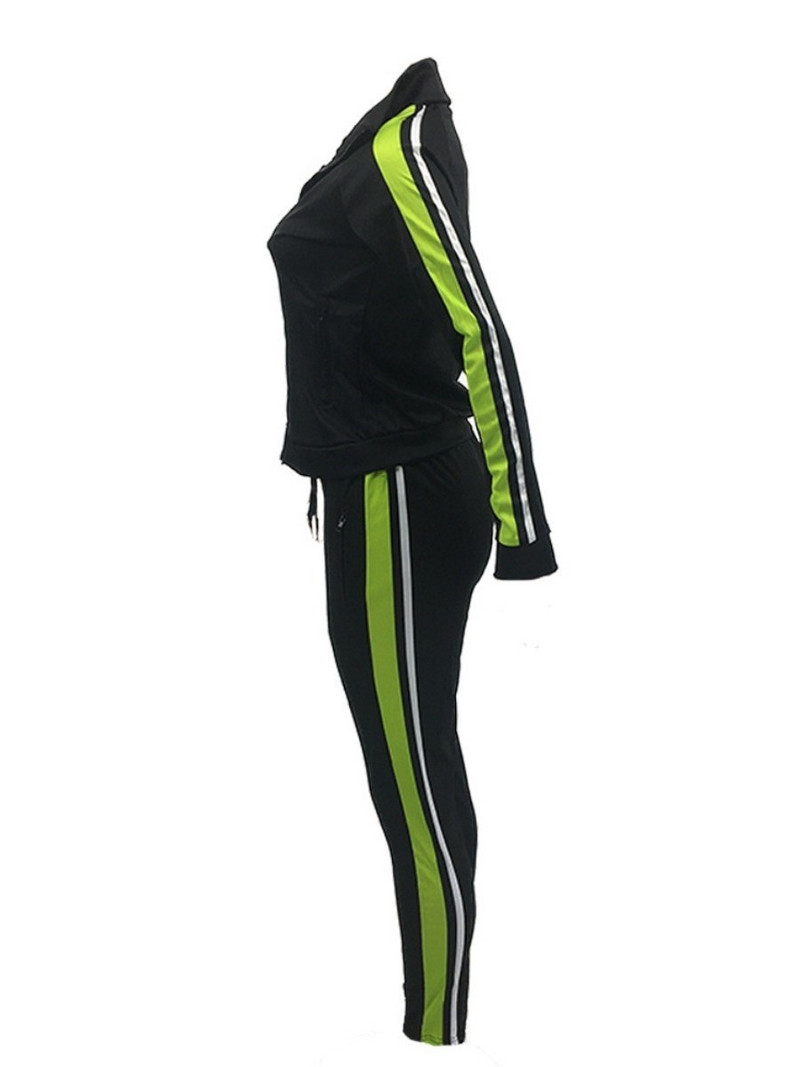 Set de trening cu guler cu glugă de mărime mare, mozaic, haine de toamnă, costum dulce, top cu fermoar, Sweetbank 3xl 4xl 5xl 6xl