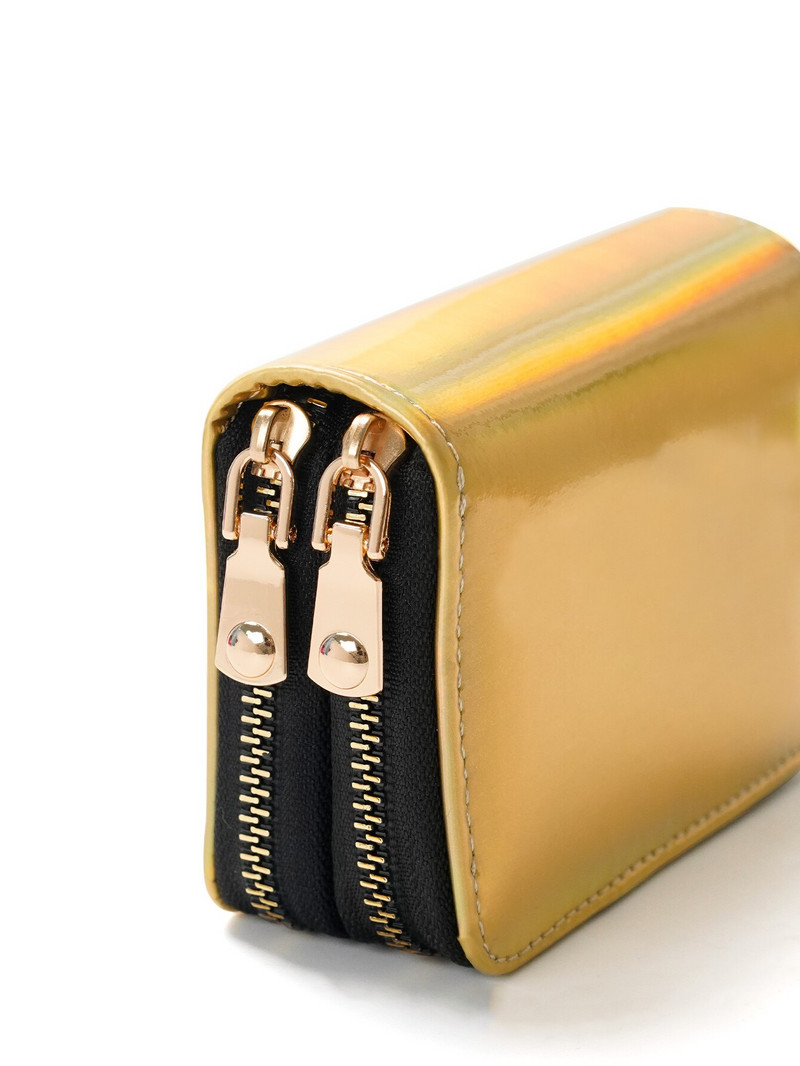 Γυναικεία κορίτσια Χρυσό λέιζερ Πορτοφόλι Πορτοφόλι για Κέρματα για Κάρτες Κατάλληλες για καθημερινές μετακινήσεις