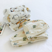 Talvised pidžaamapüksid naiste korall-sametist koduriided armsad magamisalused paksud soojad flanellist kodupüksid naistele suures suuruses lahtised püksid