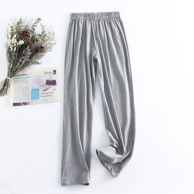 Kietos pižamos kelnės, moteriškos pavasarinės 100 % medvilnės, namų apranga Laisvalaikio laisvos vasaros miego kelnės Moteriškos poilsio erdvės drabužiai rudeninės apatinės kelnės