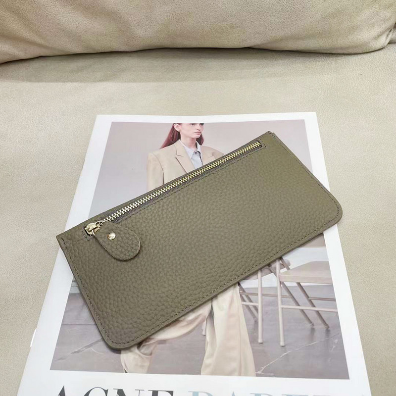  Naiste pikk rahakott Luksuslik soliidne raha õhuke sidurikott naistele moodne krediitkaardihoidja rahakott