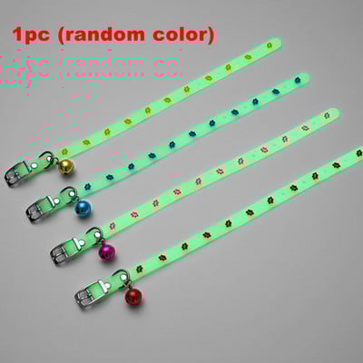 Helendav kassi kaelakee helendav kassipoega kutsika kaelarihm kadumisevastane fluorestseeruv silikoon koos kellukaela kaelarihmaga lemmiklooma koera kassi kaelarihm
