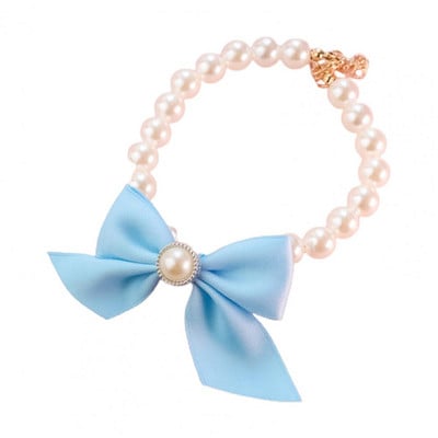 Lemmiklooma kaunistustega kaelarihm Suurepärane kerge lemmiklooma ehte läikiv kassi imitatsioon pärlitest ehe lemmikloomatoode