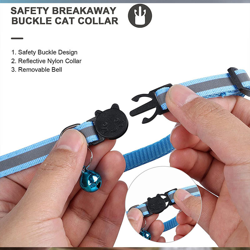 Για περιλαίμια για γάτες Airtag Tracker με αντανακλαστικό GPS με δυνατότητα τοποθέτησης με κουδούνι κολιέ εντοπισμού κατοικίδιων ζώων Ασφαλή αξεσουάρ κατά της απώλειας για γάτες