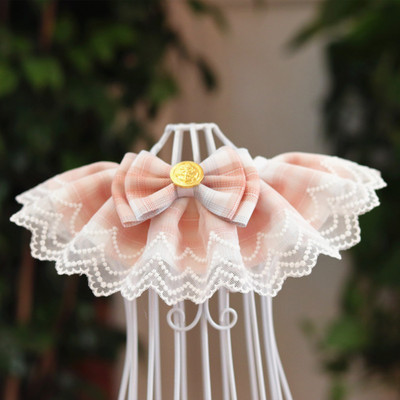 Dantela carouri roz pisică guler panglică tifon pisoi papion Bumbac colier câine bavete pentru câini mari sfoară accesorii pisici produse pentru animale de companie