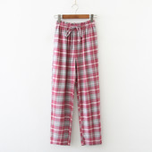 2023. aasta kevad-sügis naised, 100% puuvillased püksid Naistele Suures suuruses ööpüksid Naiste vabaaja ruudulised kodupüksid S-XL