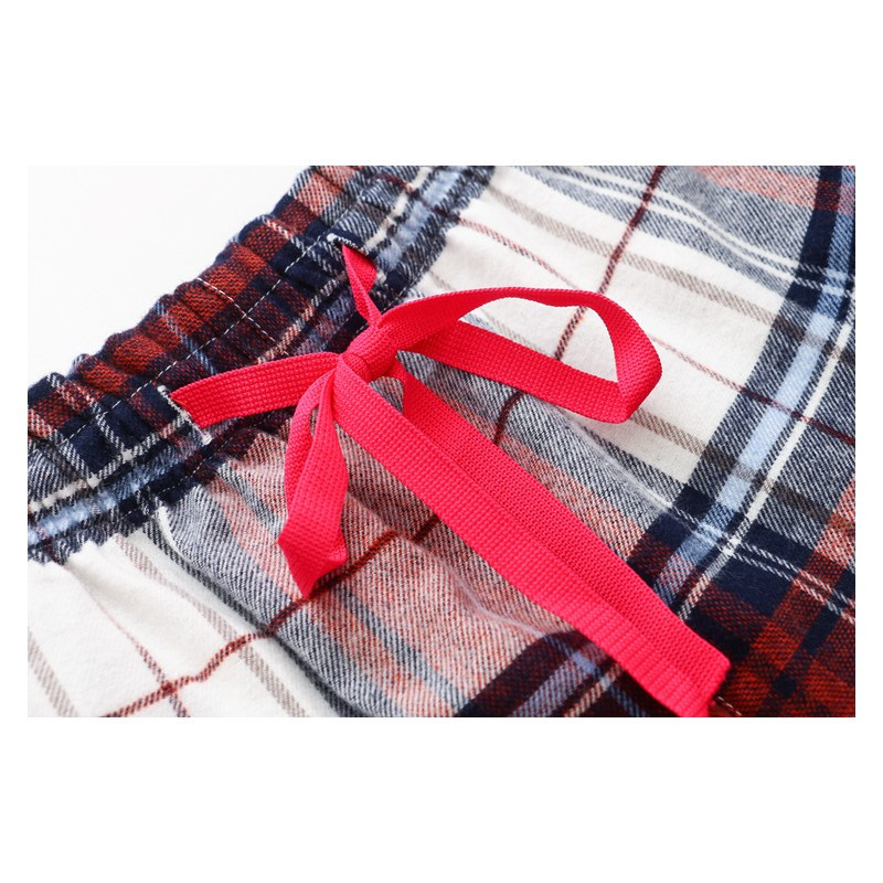 2023. aasta kevad-sügis naised, 100% puuvillased püksid Naistele Suures suuruses ööpüksid Naiste vabaaja ruudulised kodupüksid S-XL