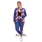 Γυναικείο σετ με φερμουάρ για γυναικεία αθλητικά ρούχα Xl 2xl 3xl