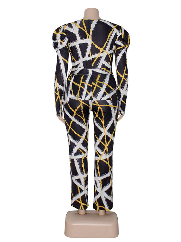 Σετ δύο τεμαχίων Γυναικεία ρούχα Κομψό και κομψό γυναικείο κοστούμι μακρυμάνικο μαύρο παντελόνι σετ συν μεγέθη Σετ χονδρικής Dropshipping