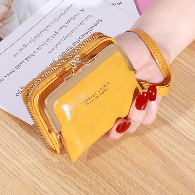 Γυναικείο πορτοφόλι 2023 μοντέρνα σχεδίαση Μίνι τσάντα θήκης κάρτας με λουράκι ώμου