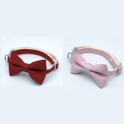 2 ΤΕΜ. Χαριτωμένο καρό καρό κολάρο γάτας Πόρπη ασφαλείας Παπιγιόν γατάκι Καρό φιόγκο από πουλί Ρυθμιζόμενο κολιέ για κατοικίδια Κουτάβι με λαιμόκοψη