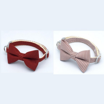 2 ΤΕΜ. Χαριτωμένο καρό καρό κολάρο γάτας Πόρπη ασφαλείας Παπιγιόν γατάκι Καρό φιόγκο από πουλί Ρυθμιζόμενο κολιέ για κατοικίδια Κουτάβι με λαιμόκοψη