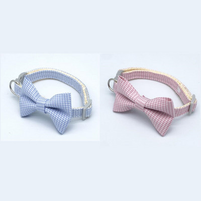 2 ΤΕΜ. Χαριτωμένο καρό καρό κολάρο γάτας Πόρπη ασφαλείας Παπιγιόν γατάκι Καρό φιόγκο από πουλί Ρυθμιζόμενο κολιέ για κατοικίδια Κουτάβι με λαιμόκοψη