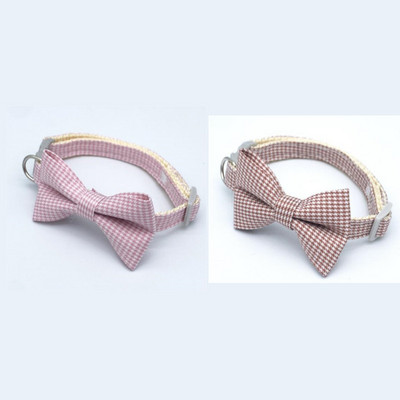 2 ΤΕΜ. Χαριτωμένο καρό καρό κολάρο γάτας Πόρπη ασφαλείας Παπιγιόν γατάκι Καρό φιόγκο από πουλί Ρυθμιζόμενο κολιέ για κατοικίδια Κουτάβι με λαιμόκοψη