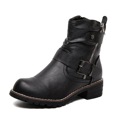 Νέες γυναικείες μπότες μοτοσικλέτας Φθινοπωρινές μπότες χειμερινής μόδας πλατφόρμας Γυναικεία κλασικά ρετρό μπότες casual παπούτσια Γυναικεία παπούτσια σε συν μέγεθος