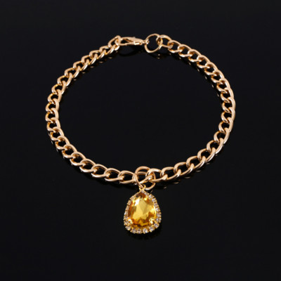 Πολύχρωμα περιλαίμια γάτας Σκύλος Πριγκίπισσα Αγάπη Κολιέ για κατοικίδια Κολιέ για πάρτι γενεθλίων Κρυστάλλινο κρεμαστό κολάρο για κατοικίδια χρυσή αλυσίδα κατοικίδιο