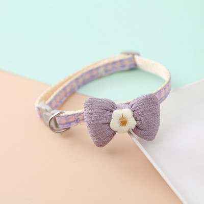 Νέο κολάρο κατοικίδιων ζώων, κολάρο γάτας, χαριτωμένο κινούμενα σχέδια, λουλούδι, κουνέλι, κουδούνι, κολιέ για γάτες, πολύχρωμα, μικρά κατοικίδια, γάτες, προμήθειες για σκύλους