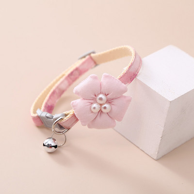 Νέο κολάρο κατοικίδιων ζώων, κολάρο γάτας, χαριτωμένο κινούμενα σχέδια, λουλούδι, κουνέλι, κουδούνι, κολιέ για γάτες, πολύχρωμα, μικρά κατοικίδια, γάτες, προμήθειες για σκύλους