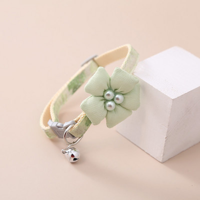 Νέο κολάρο κατοικίδιων ζώων, κολάρο γάτας, χαριτωμένο κινούμενα σχέδια, λουλούδι, κουνέλι, κουδούνι, κολιέ για γάτες, πολύχρωμα, μικρά κατοικίδια, γάτες, προμήθειες για σκύλους