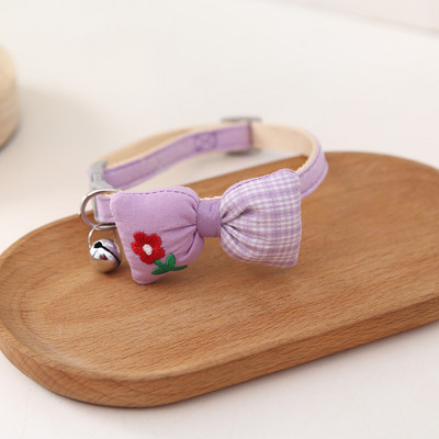 Νέο κολάρο κατοικίδιων ζώων, κολάρο γάτας, χαριτωμένο κινούμενα σχέδια, λουλούδι, κουνέλι, κουδούνι, κολιέ για γάτες, πολύχρωμα, μικρά κατοικίδια, γάτες, προμήθειες για σκύλους