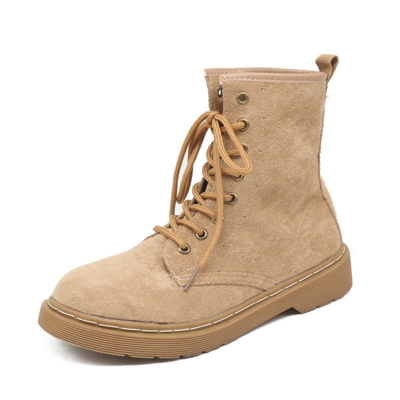 Anglijos platforminiai batai moterims 2022 m. pavasario ruduo Naujos mados Retro Flock kulkšnies kvadratiniai suvarstomi batai moteriški batai