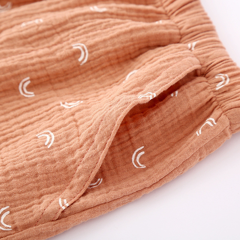 Παντελόνι πιτζάμα με γάζα 100% Γυναικεία υπνοδωμάτια από καθαρό βαμβάκι Άνοιξη Φθινόπωρο Καλοκαίρι Λεπτό τμήμα Ιαπωνικά πόδια Σπίτι Παντελόνι Σαλόνι