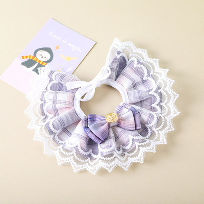 Guler de câine din mătase cu bijuterii, nuntă, pisică, cățeluș, panglică, eșarfă, pandantiv, funde pentru animale de companie, colier din satin, accesorii noi pentru pisoi, papion cadou