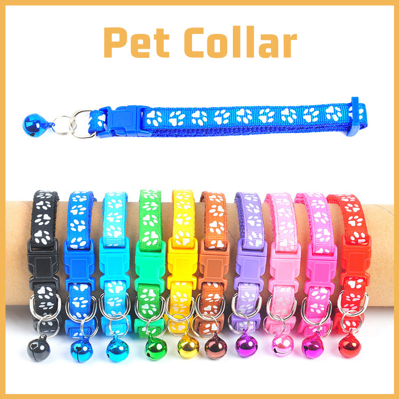 Πολύχρωμα περιλαίμια καμπάνας Λεπτό κολάρο ασφαλείας περιστασιακό νάιλον γιακά σκυλιών Λουράκι λαιμού μόδας Ρυθμιζόμενο κουδούνι για κατοικίδιο για σκύλους