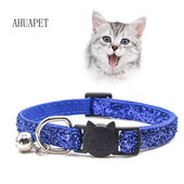 Κολάρο για γάτες Glitter για γάτες Protect Collier Chat Rose Katzenhalsband Ρυθμιζόμενη ασφάλεια Αξεσουάρ για κατοικίδια γατάκι Chihuahua