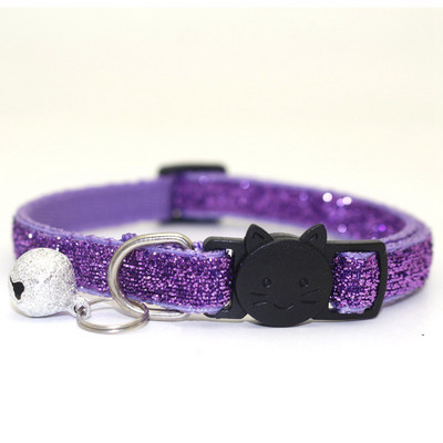 Κολάρο για γάτες Glitter για γάτες Protect Collier Chat Rose Katzenhalsband Ρυθμιζόμενη ασφάλεια Αξεσουάρ για κατοικίδια γατάκι Chihuahua