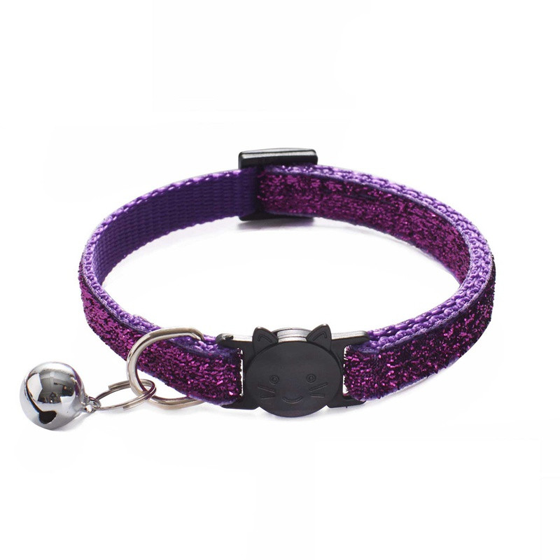 Κολάρο για γάτες Glitter για γάτες Protect Collier Chat Rose Katzenhalsband Ρυθμιζόμενη ασφάλεια Αξεσουάρ για κατοικίδια γατάκι Chihuahua