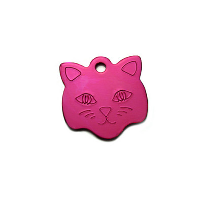 2 ΤΕΜ. Προσαρμοσμένο χαρακτικό αλουμινένιο γιακά γιακά κολιέ κολιέ κολιέ Προσαρμοσμένη χάραξη Αξεσουάρ πινακίδα ταυτότητας γάτας για κουτάβι Anti-Lost Pet